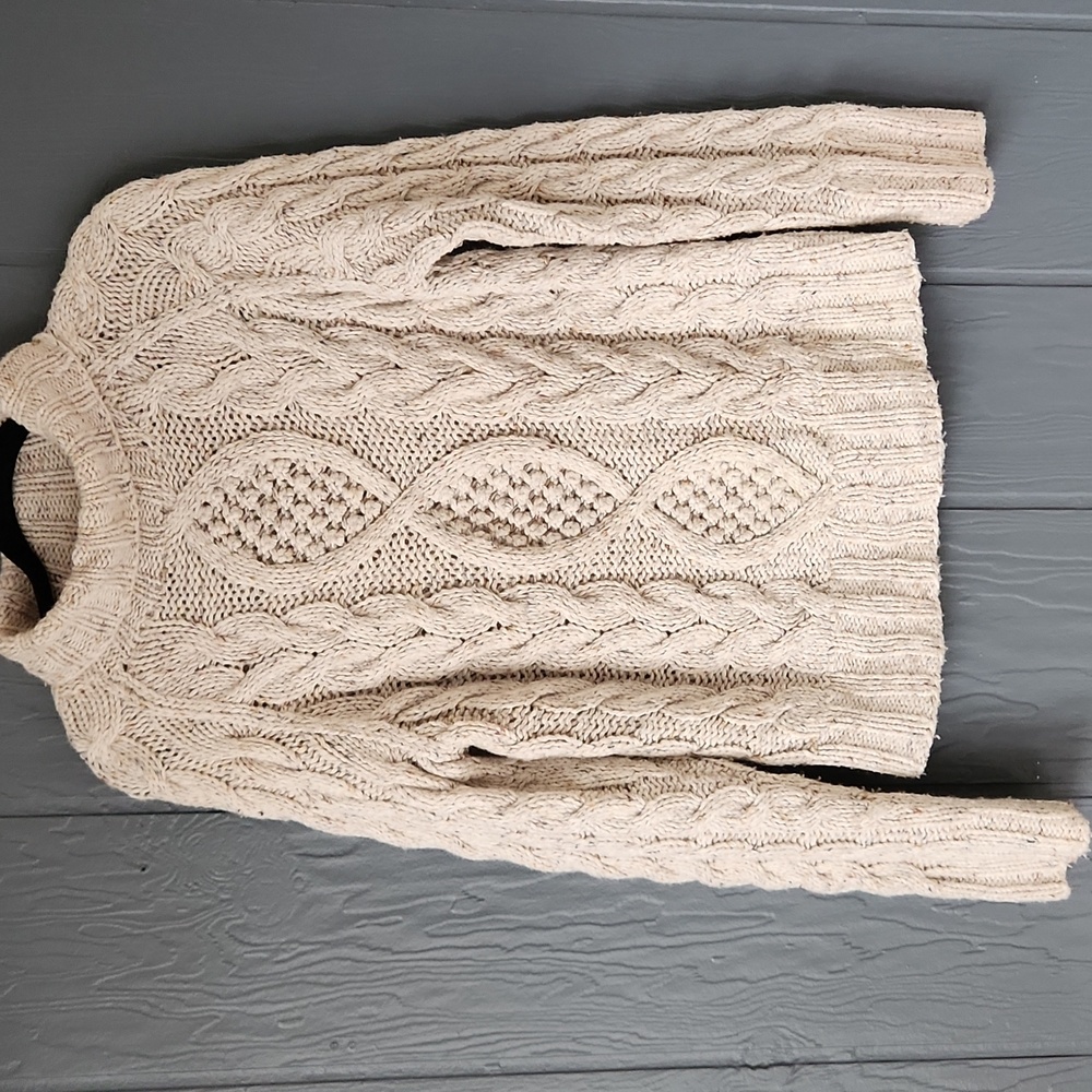 Vintage Y2K Moda Chunky Cable Knit Sweater Medium